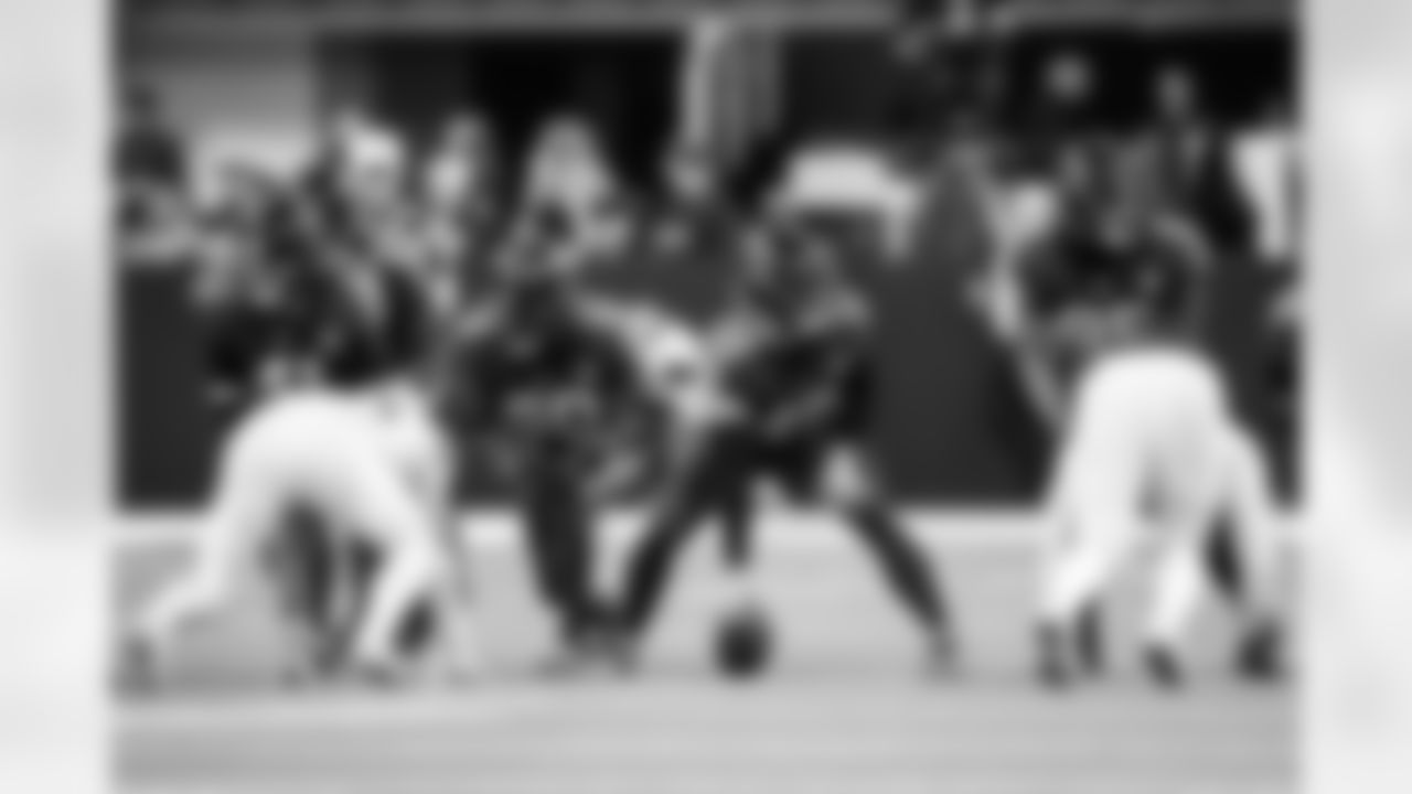 LB Grant Stuard #41, RB Tyler Goodson #31, LB Segun Olubi #50, LS Luke Rhodes #46 and TE Drew Ogletree #85