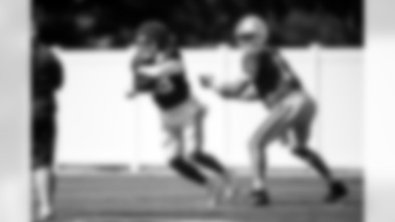 RB Jonathan Taylor #28 and QB Daniel Jones #17