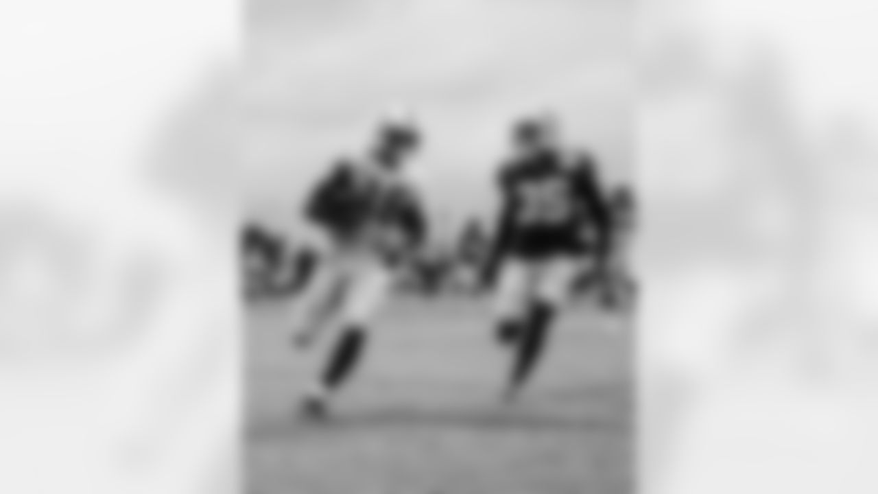 WR Ashton Dulin #16 and CB Johnathan Edwards #35