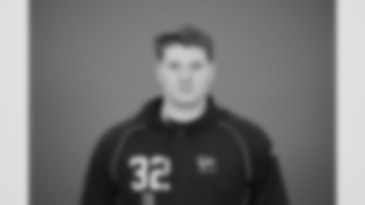 poses for a portrait at the NFL football scouting combine in Indianapolis, Thursday, Feb. 26, 2026 (AJ Mast/AP Content Services for the NFL)