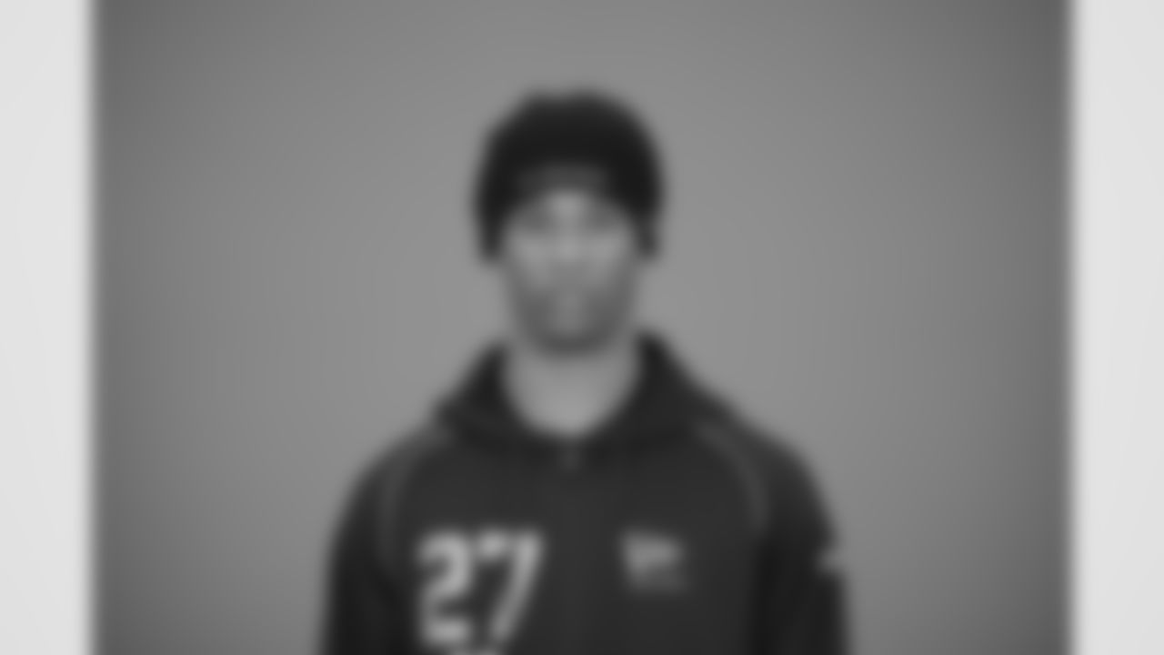 Washington defensive back Ephesians Prysock (27) poses for a portrait at the NFL football scouting combine in Indianapolis, Wednesday, Feb. 25, 2026 (AJ Mast/AP Content Services for the NFL)