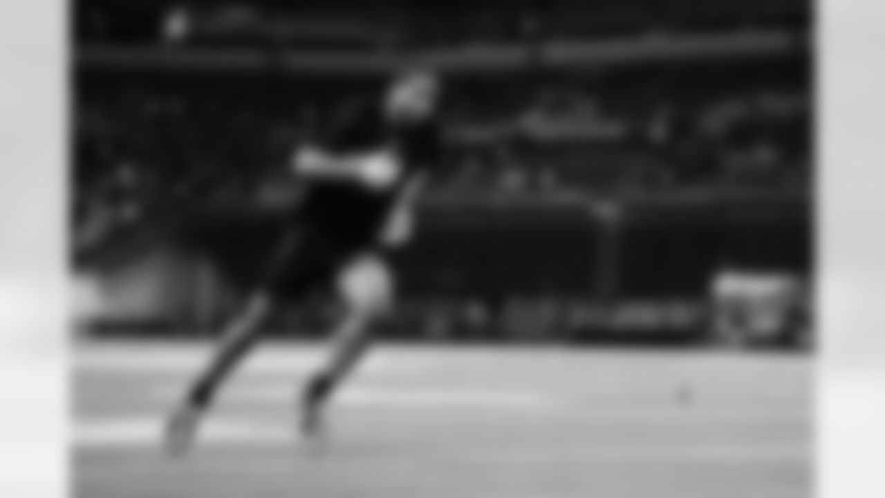 Georgia defensive back Daylen Everette (09) participates in a drill during the 2026 NFL Scouting Combine on Friday, February 27, 2026 in Indianapolis, Indiana. (Cooper Neill/NFL)