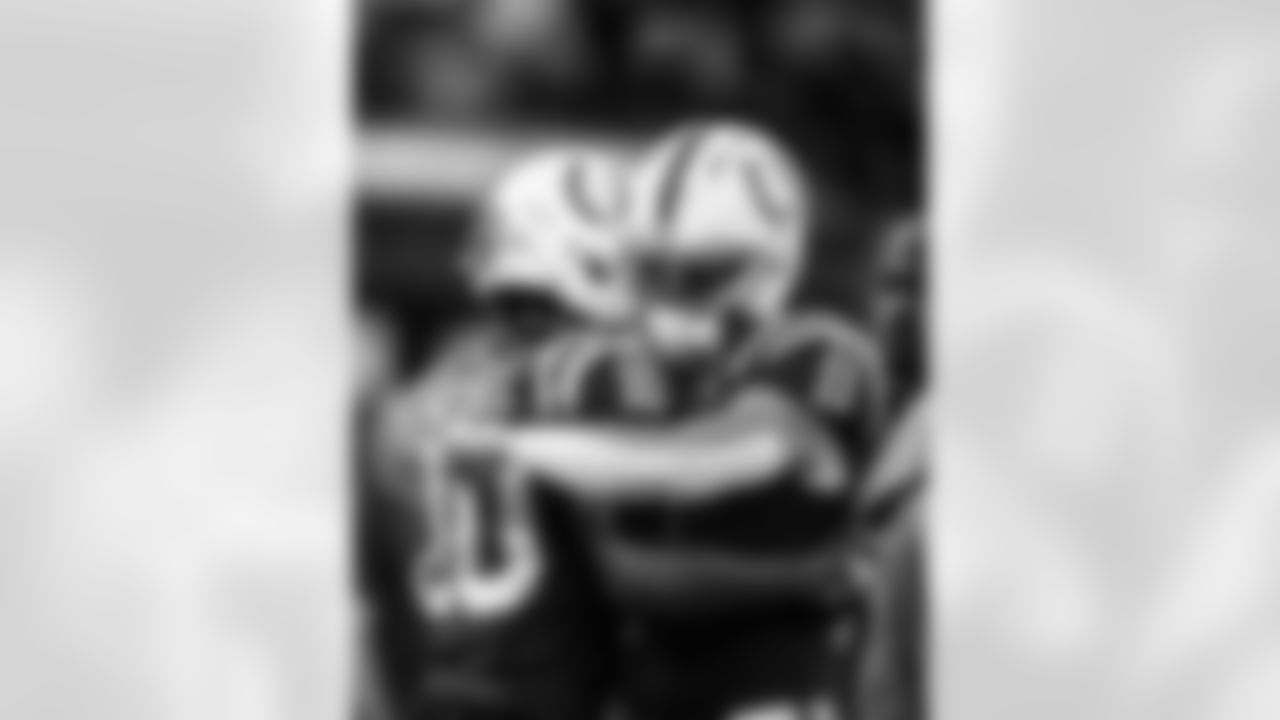 WR Adonai Mitchell #10 and WR Michael Pittman Jr. #11