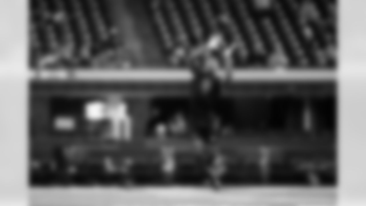 Ohio State defensive back Lorenzo Styles Jr. (50) participates in a drill  during the 2026 NFL Scouting Combine on Friday, February 27, 2026 in Indianapolis, Indiana. (Cooper Neill/NFL)