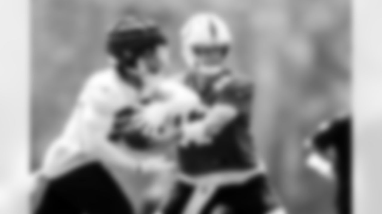 RB Jonathan Taylor #28 and QB Daniel Jones #17