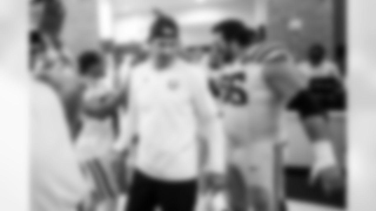 RB Jonathan Taylor #28, Shane Steichen Head Coach and G Quenton Nelson #56