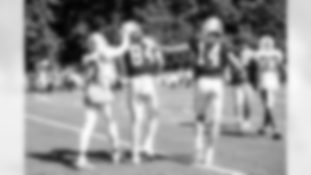 CB Kenny Moore II #23, TE Tyler Warren #84 and WR Alec Pierce #14