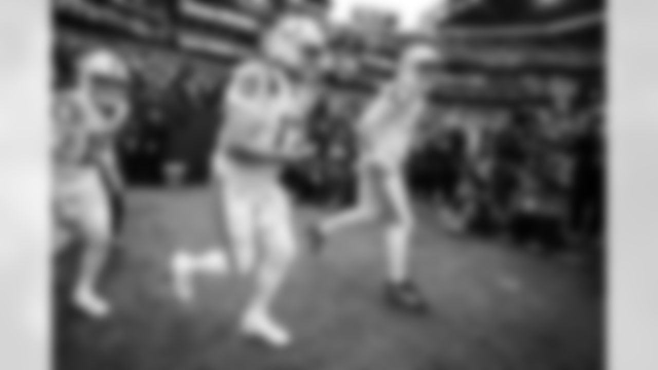 QB Riley Leonard #15, QB Phillip Rivers #17 and QB Brett Rypien #4