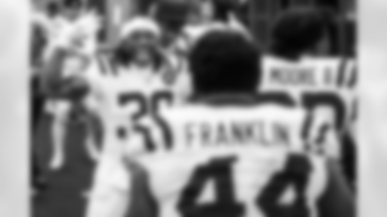 CB Chris Lammons #38, LBZaire Franklin#44 and CBKenny Moore II#23
