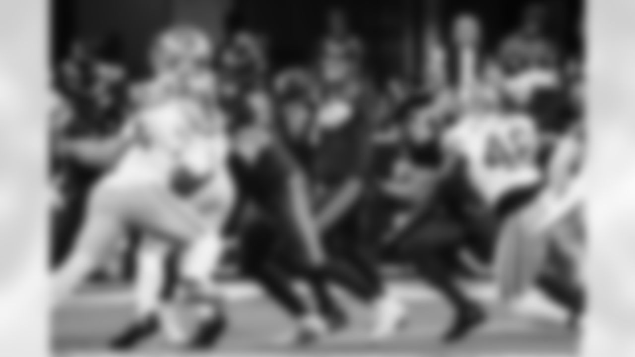 C Danny Pinter #63, G Quenton Nelson #56, QB Philip Rivers #17 and RB Jonathan Taylor #28