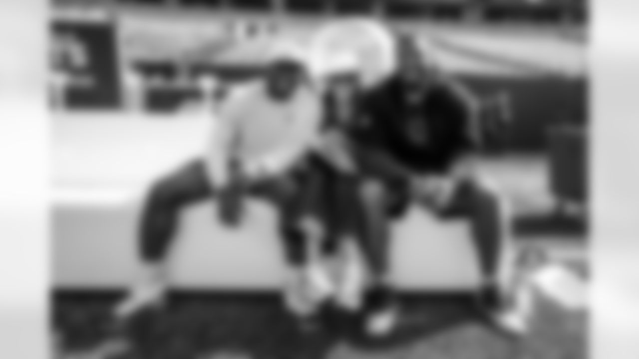 DE Tyquan Lewis #94, Carlie Irsay-Gordon Owner & CEO and DT Grover Stewart #90