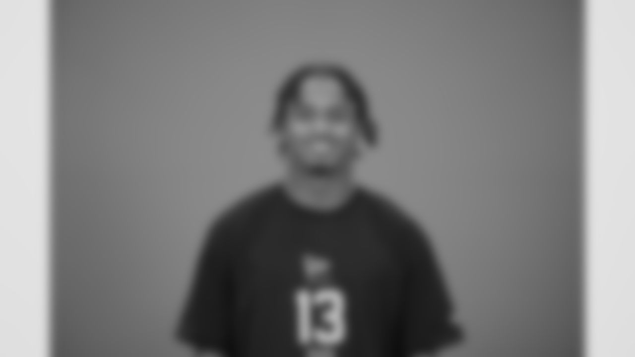 Georgia Tech defensive back Ahmari Harvey (13) poses for a portrait at the NFL football scouting combine in Indianapolis, Thursday, Feb. 26, 2026 (AJ Mast/AP Content Services for the NFL)