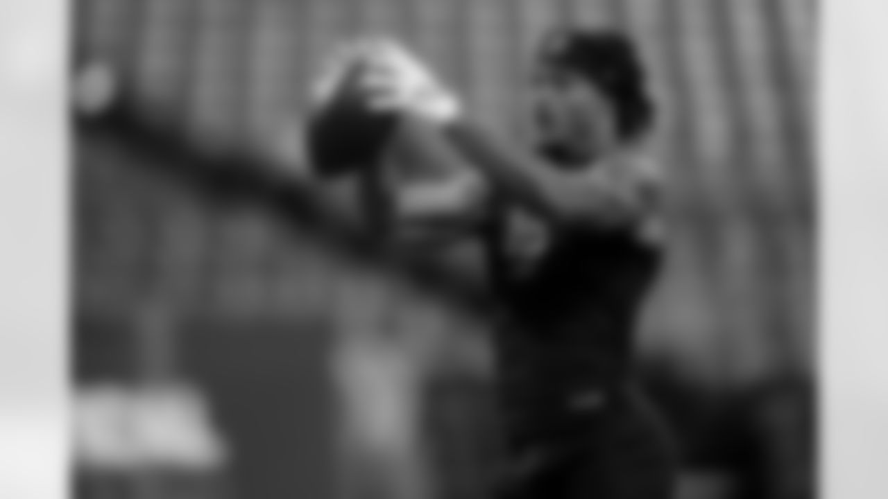 Toledo defensive back Andre Fuller (10) participates in a drill during the 2026 NFL Scouting Combine on Friday, February 27, 2026 in Indianapolis, Indiana. (Cooper Neill/NFL)