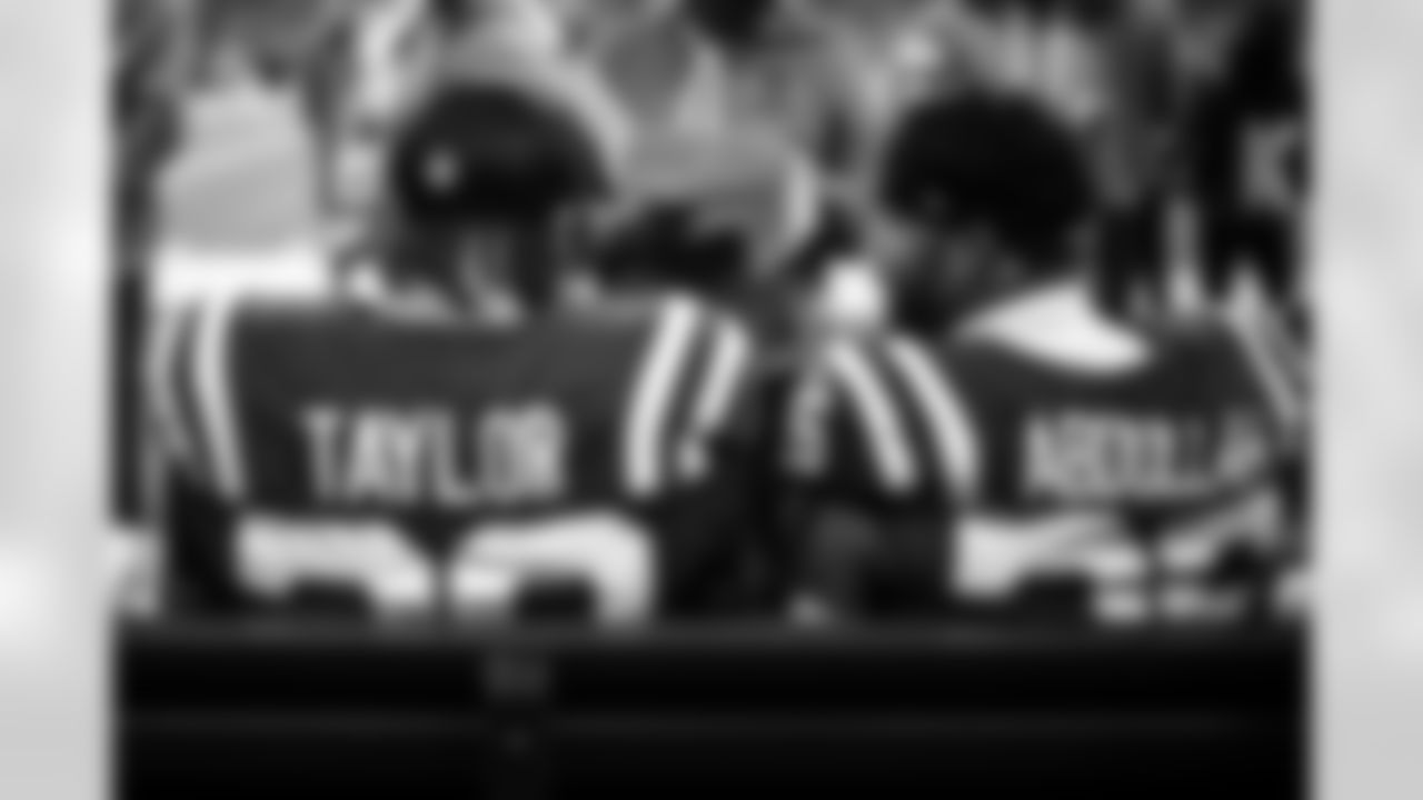 RB Jonathan Taylor #28 and RB Ameer Abdullah #26