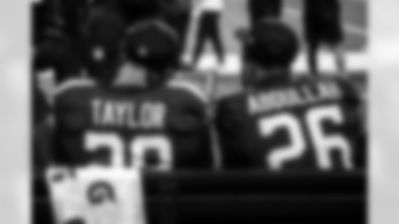 RB Jonathan Taylor #28 and RB Ameer Abdullah #26