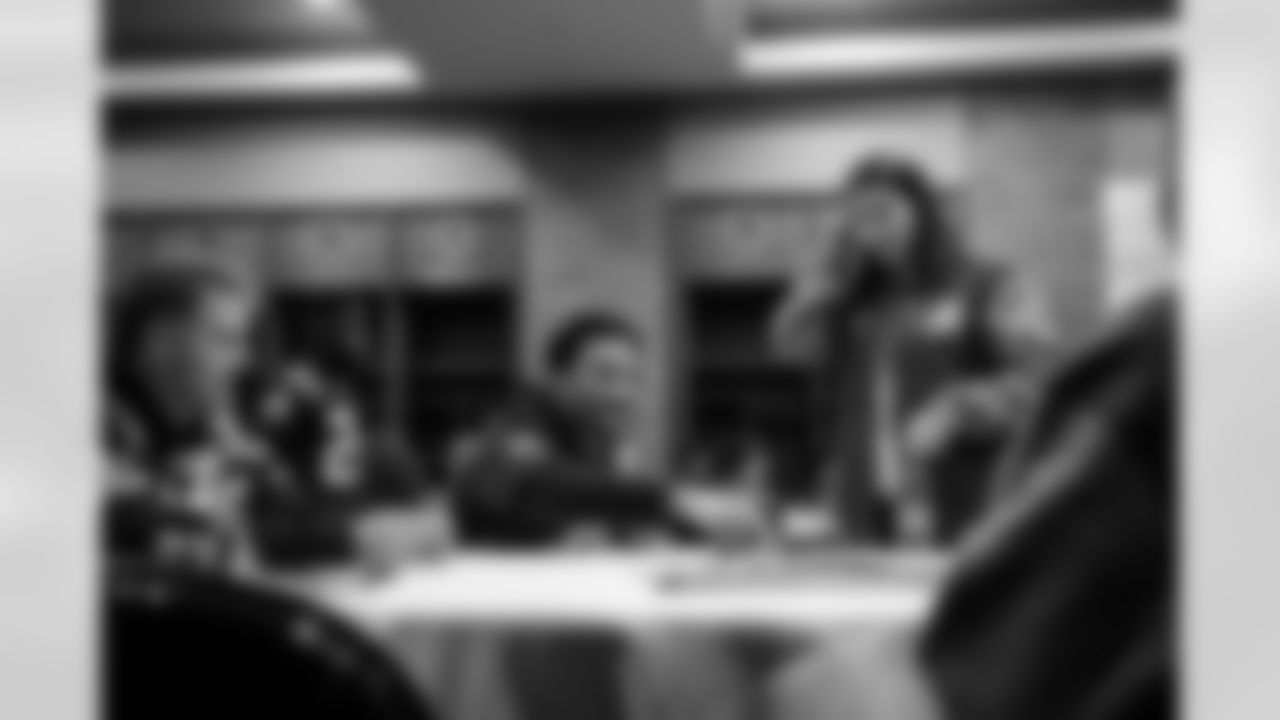 S Hunter Wohler #30 and S Camryn Bynum #0