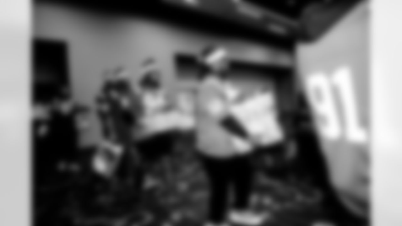 DT DeForest Buckner #99, DT Grover Stewart #90, DE Tyquan Lewis #94 and DE Samson Ebukam #52