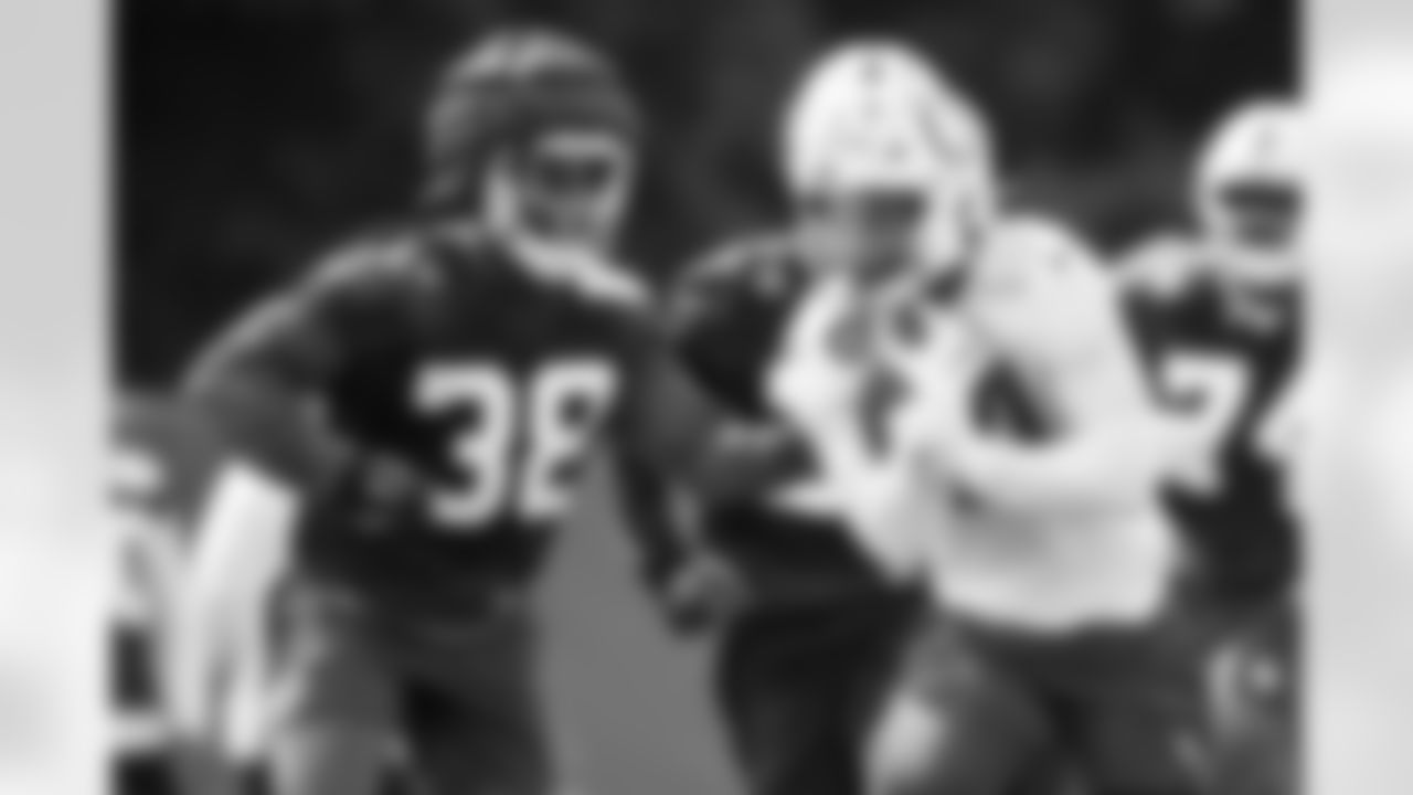 CB Corey Ballentine #38 and RB DJ Giddens #21