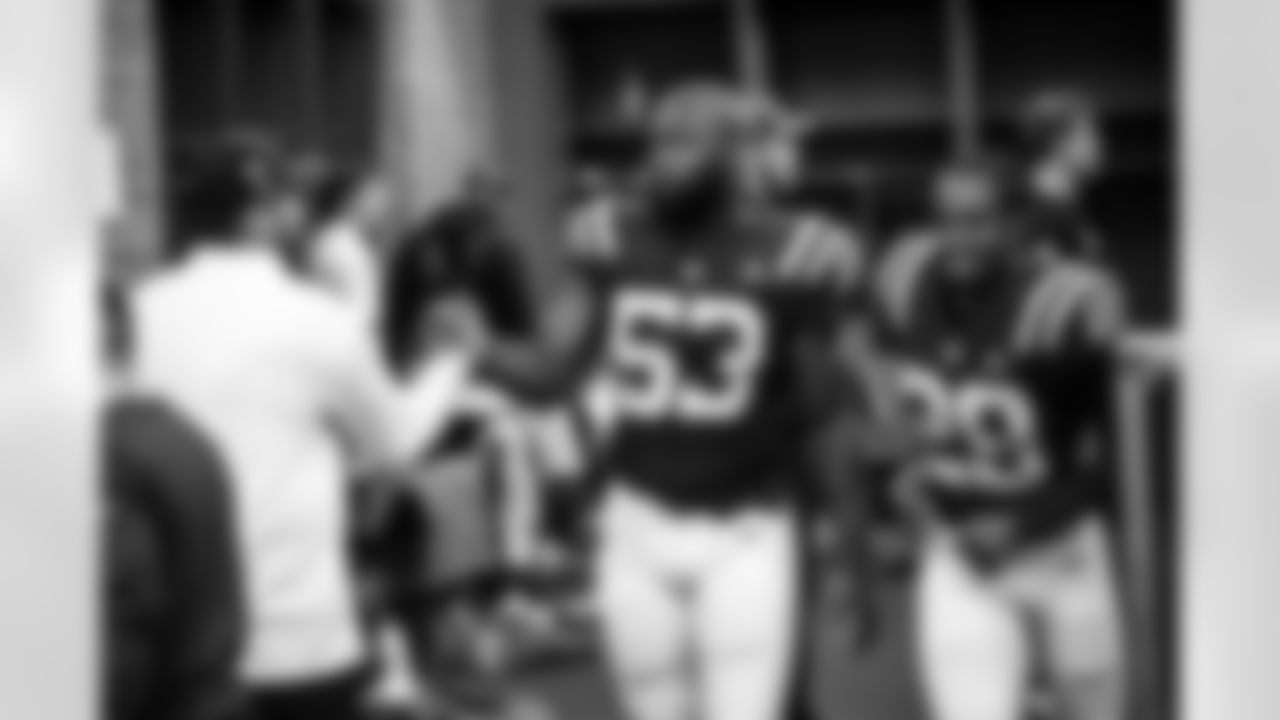 LB Germaine Pratt #53 and CB Mekhi Blackmon #29