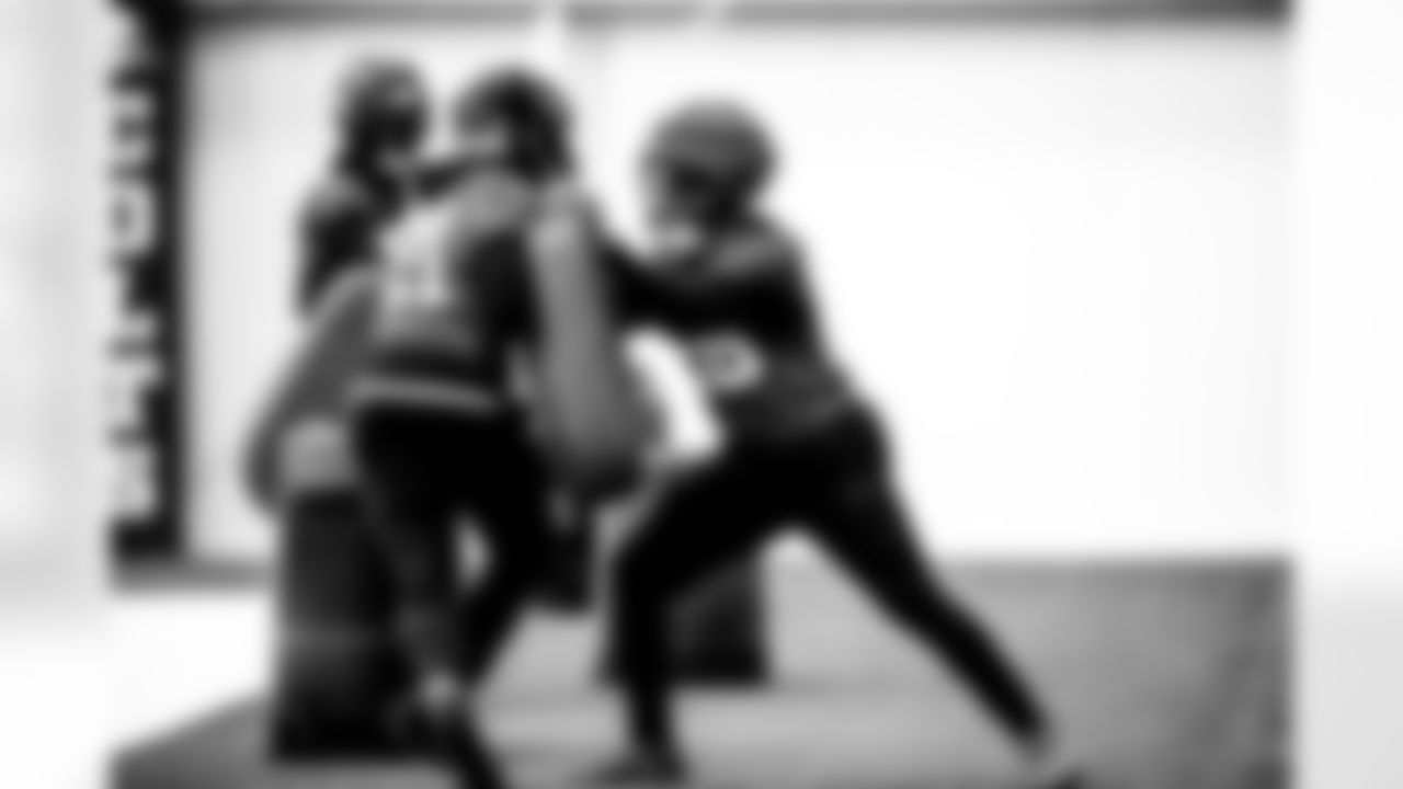 RB DJ Giddens #21 and RB Jonathan Taylor #28