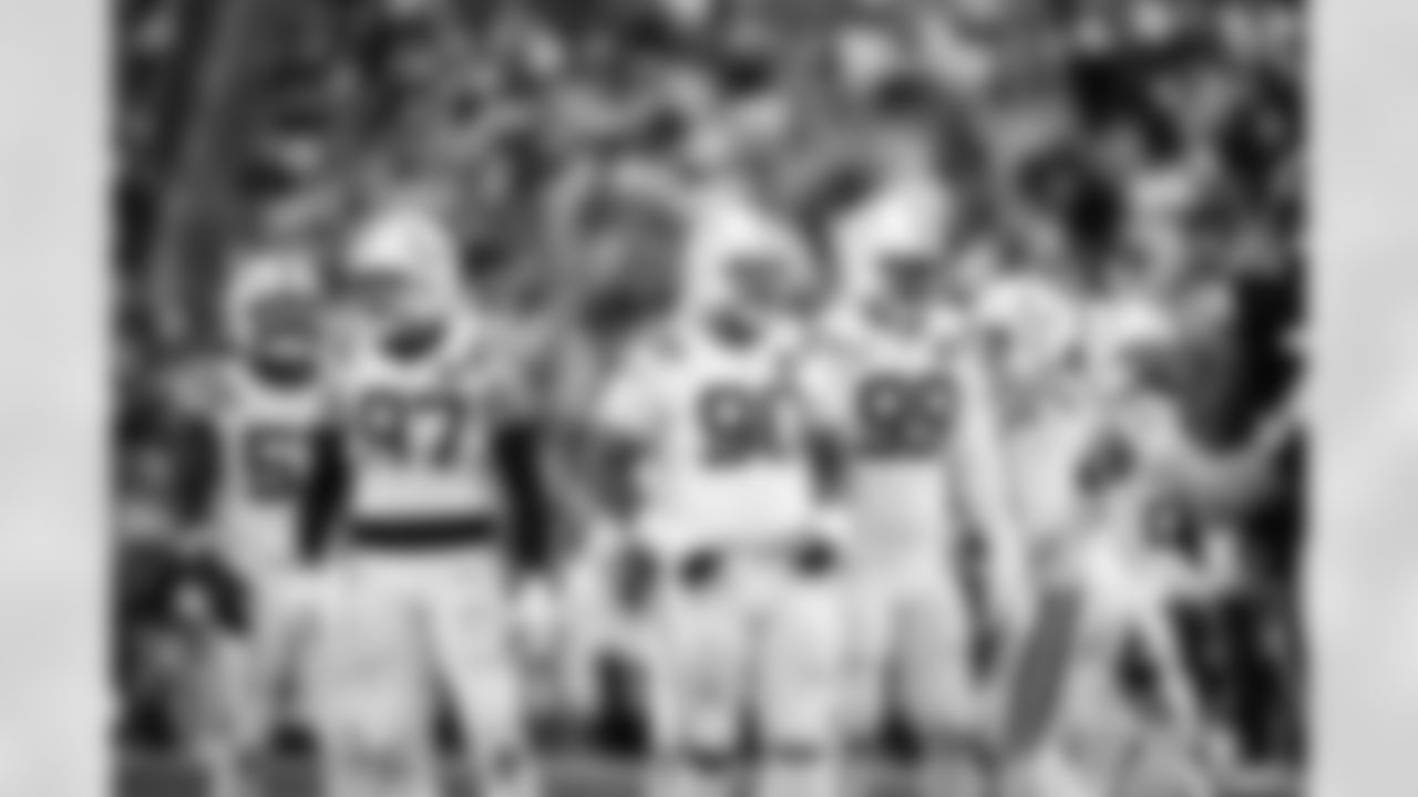 LB Germaine Pratt #53, DE Laiatu Latu #97, DT Grover Stewart #90, DT DeForest Buckner #99 and LB Zaire Franklin #44