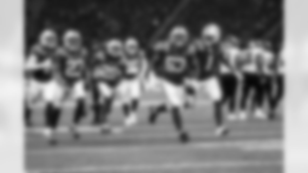 CB Kenny Moore II #23, CB Mekhi Blackmon #29, DT Adetomiwa Adebawore #95, LB Zaire Franklin #44, LB Germaine Pratt #53 and CB Sauce Gardner #1