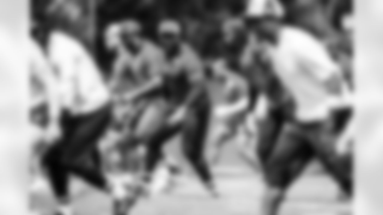 DE Samson Ebukam #52, LB Zaire Franklin #44 and LB Segun Olubi #50