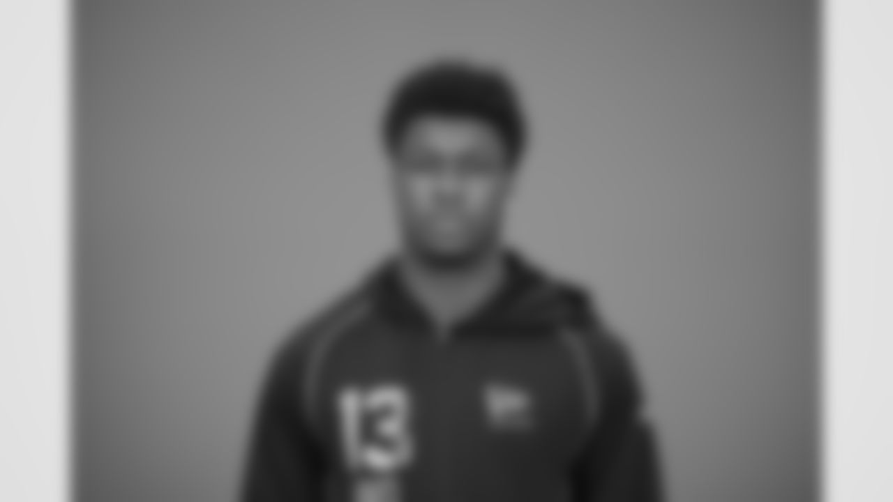 Cincinnati wide receiver Jeff Caldwell (13) poses for a portrait at the NFL football scouting combine in Indianapolis, Wednesday, Feb. 25, 2026 (AJ Mast/AP Content Services for the NFL)