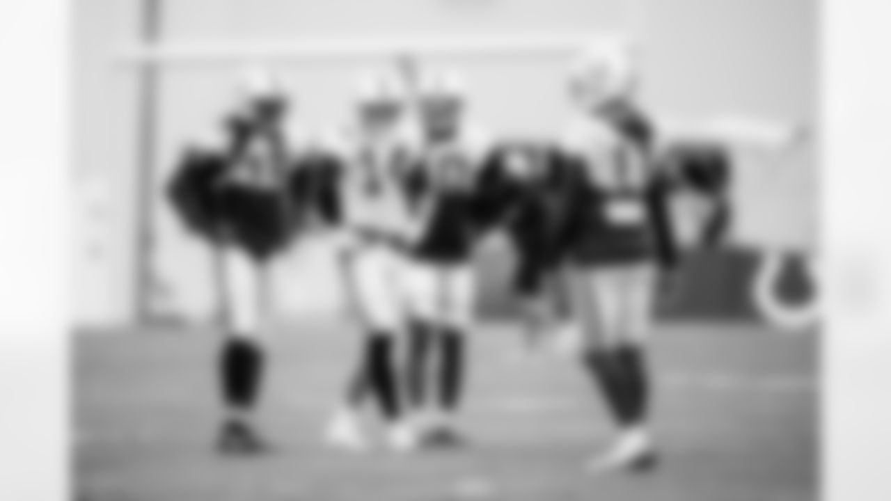 WR Alec Pierce #14, WR Adonai Mitchell #10, WR Ashton Dulin #16 and WR Michael Pittman Jr. #11