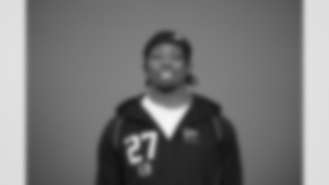 Texas A&M linebacker Scooby Williams (27) poses for a portrait at the NFL football scouting combine in Indianapolis, Tuesday, Feb. 24, 2026 (AJ Mast/AP Content Services for the NFL)