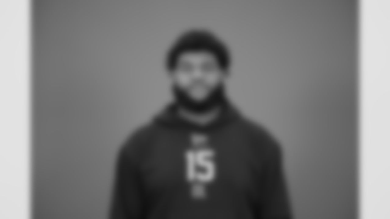 poses for a portrait at the NFL football scouting combine in Indianapolis, Thursday, Feb. 26, 2026 (AJ Mast/AP Content Services for the NFL)