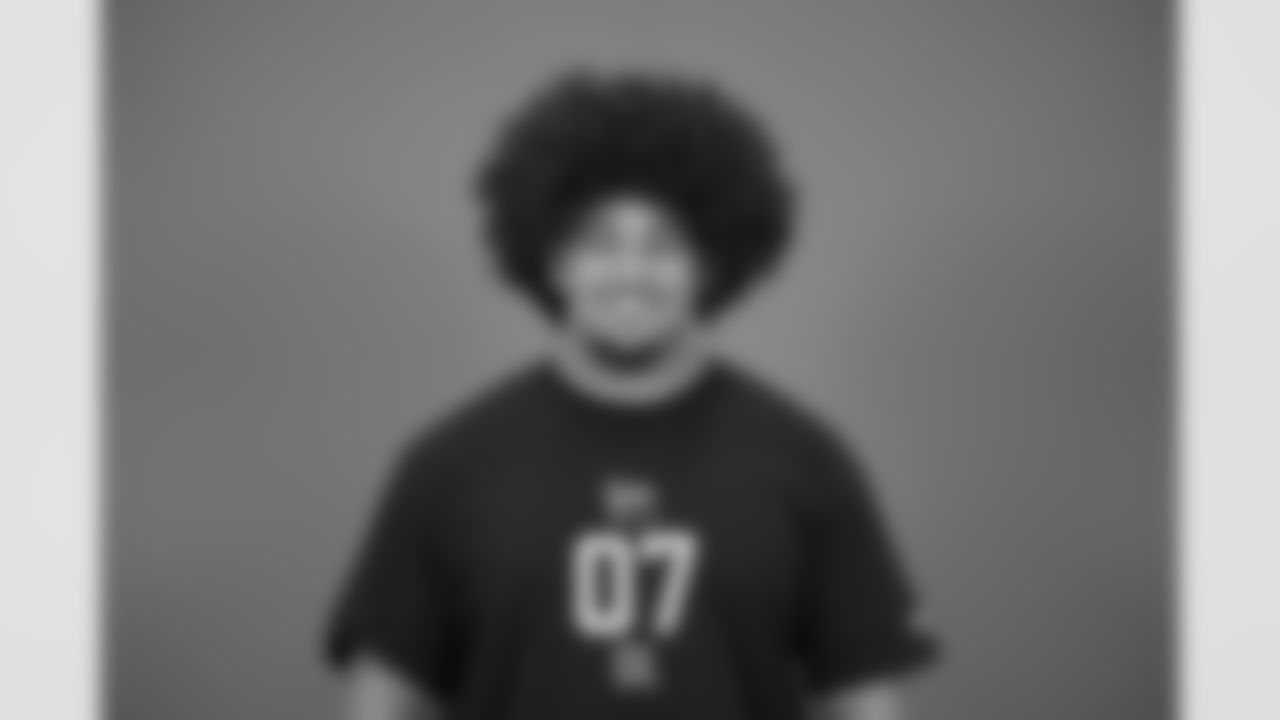 Alabama offensive lineman Parker Brailsford (07) poses for a portrait at the NFL football scouting combine in Indianapolis, Thursday, Feb. 26, 2026 (AJ Mast/AP Content Services for the NFL)