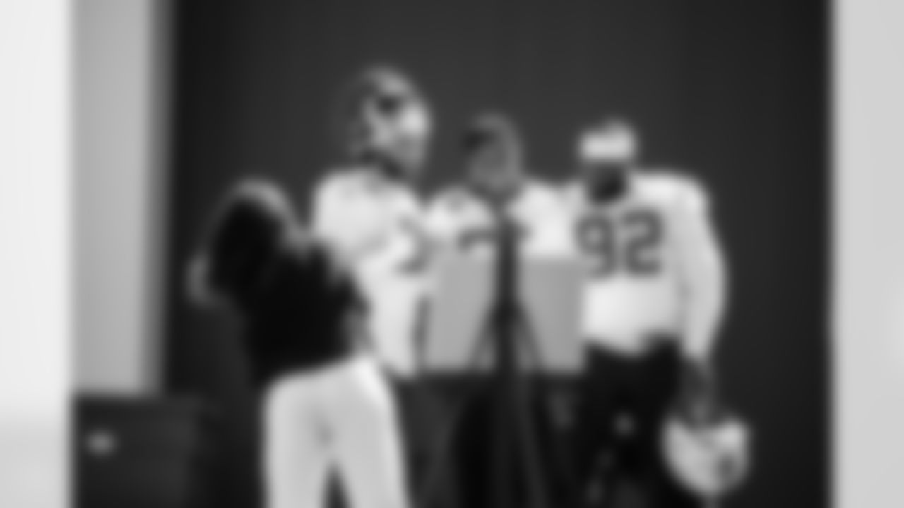 DE JT Tuimoloau #91, DE Samson Ebukam #52, DT Neville Gallimore #92 and DT Neville Gallimore #92