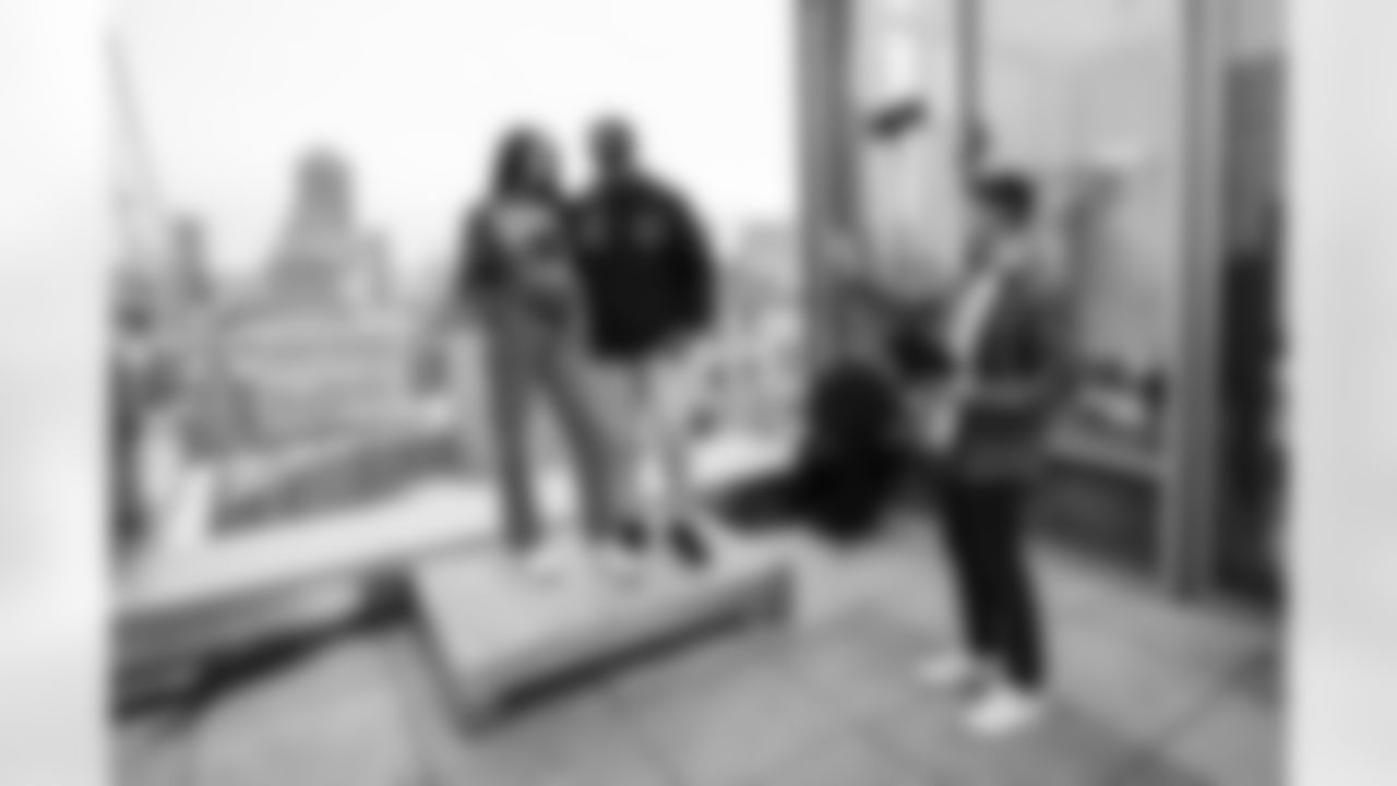 CB Jaylon Jones #40 and Grant Wayner - Senior Graphic Designer