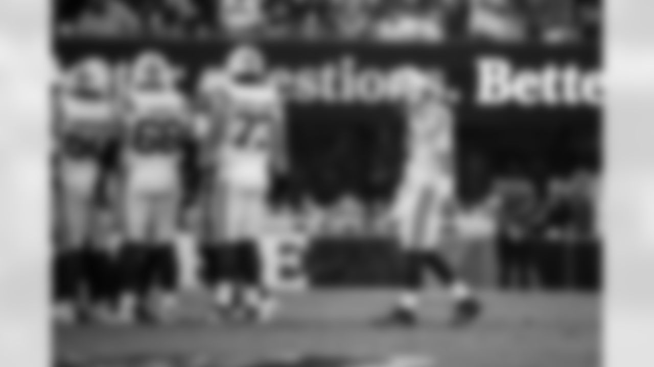 G Tanor Bortolini #60, G Dalton Tucker #68, T Blake Freeland #73 and QB Daniel Jones #17
