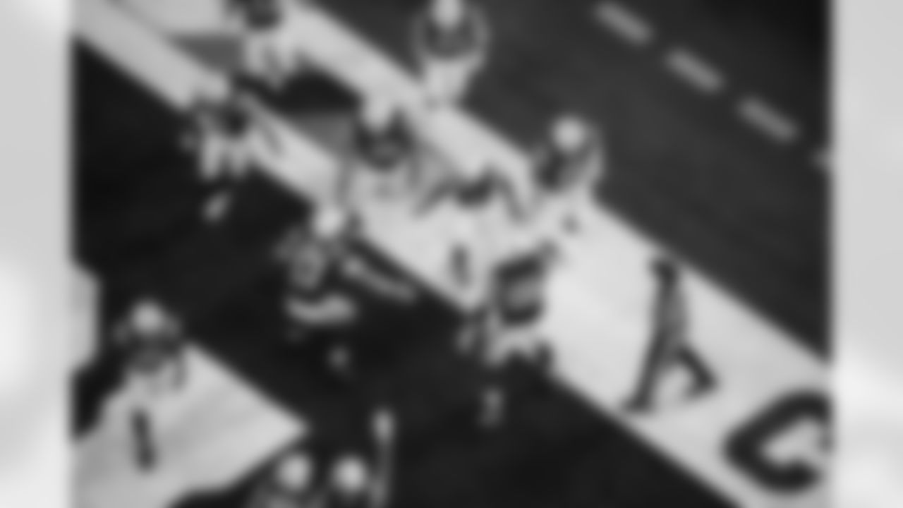 WR Michael Pittman Jr. #11, QB Daniel Jones #17, T Braden Smith #72, WR Josh Downs #1 and G Quenton Nelson #56