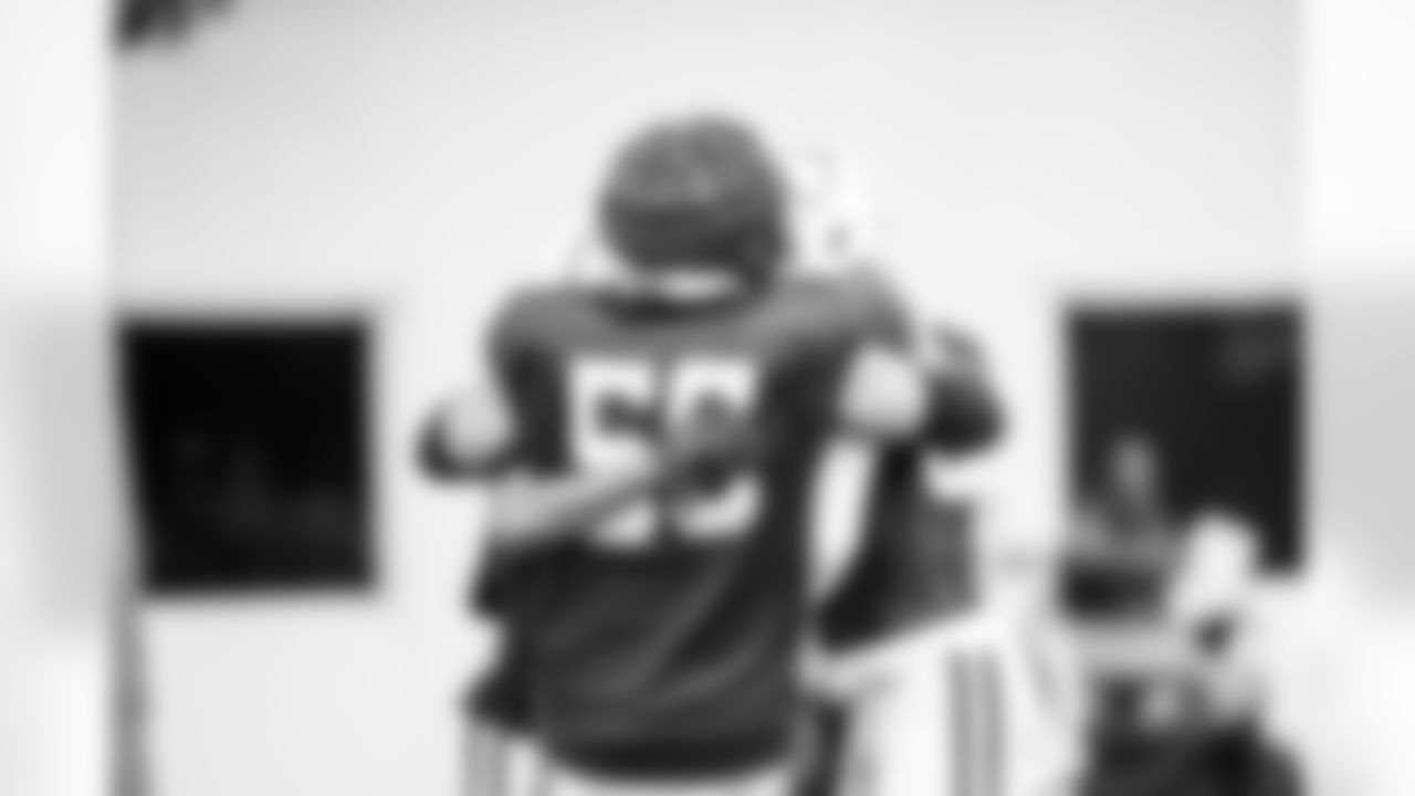 G Quenton Nelson #56, WR Adonai Mitchell #10 and TE Tyler Warren #84