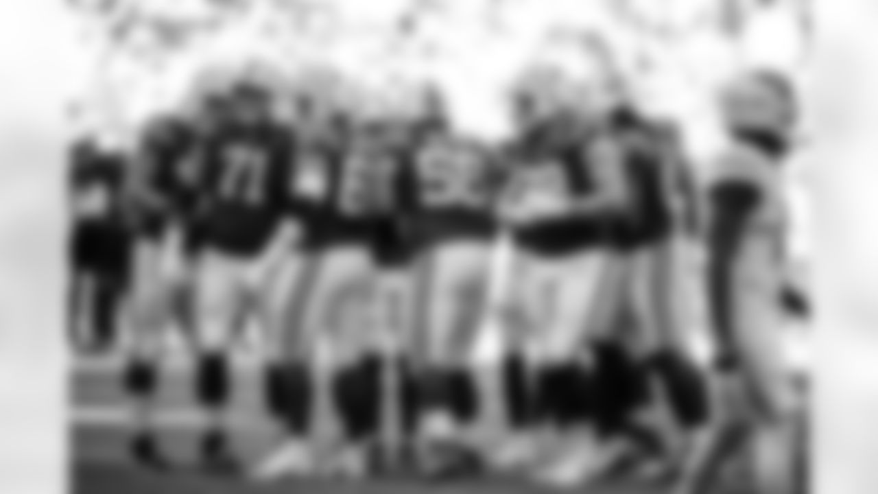 T Braden Smith #72, G Matt Goncalves #71, G Matt Goncalves #71, C Tanor Bortolini #60, G Quenton Nelson #56, T Bernhard Raimann #79, TE Mo Alie-Cox #81 and TE Tyler Warren #84