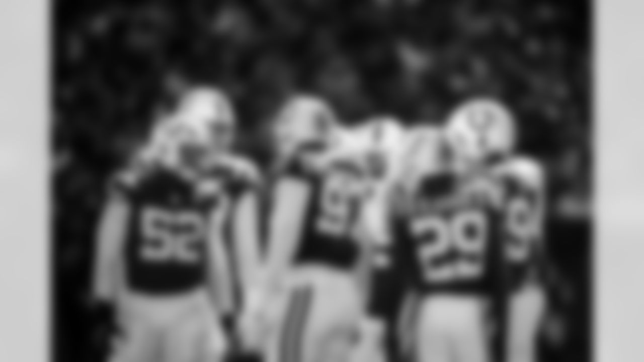 DL Samson Ebukam #52, DL Laiatu Latu #97, CB Mekhi Blackmon #29 and DL Tyquan Lewis #94