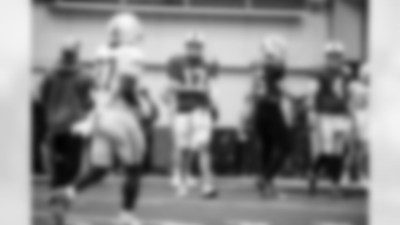 QB Phillip Rivers #17, QB Riley Leonard #15 and QB Brett Rypien #4