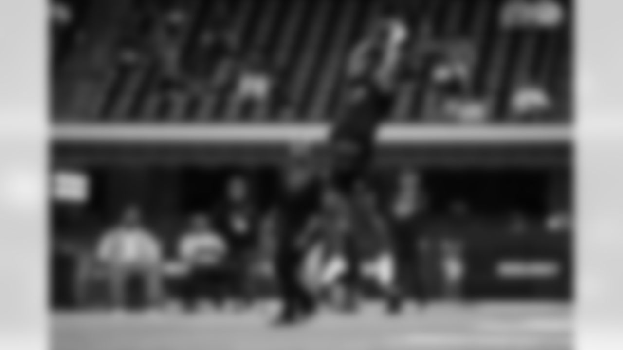 Indiana defensive back Louis Moore (41) participates in a drill during the 2026 NFL Scouting Combine on Friday, February 27, 2026 in Indianapolis, Indiana. (Cooper Neill/NFL)