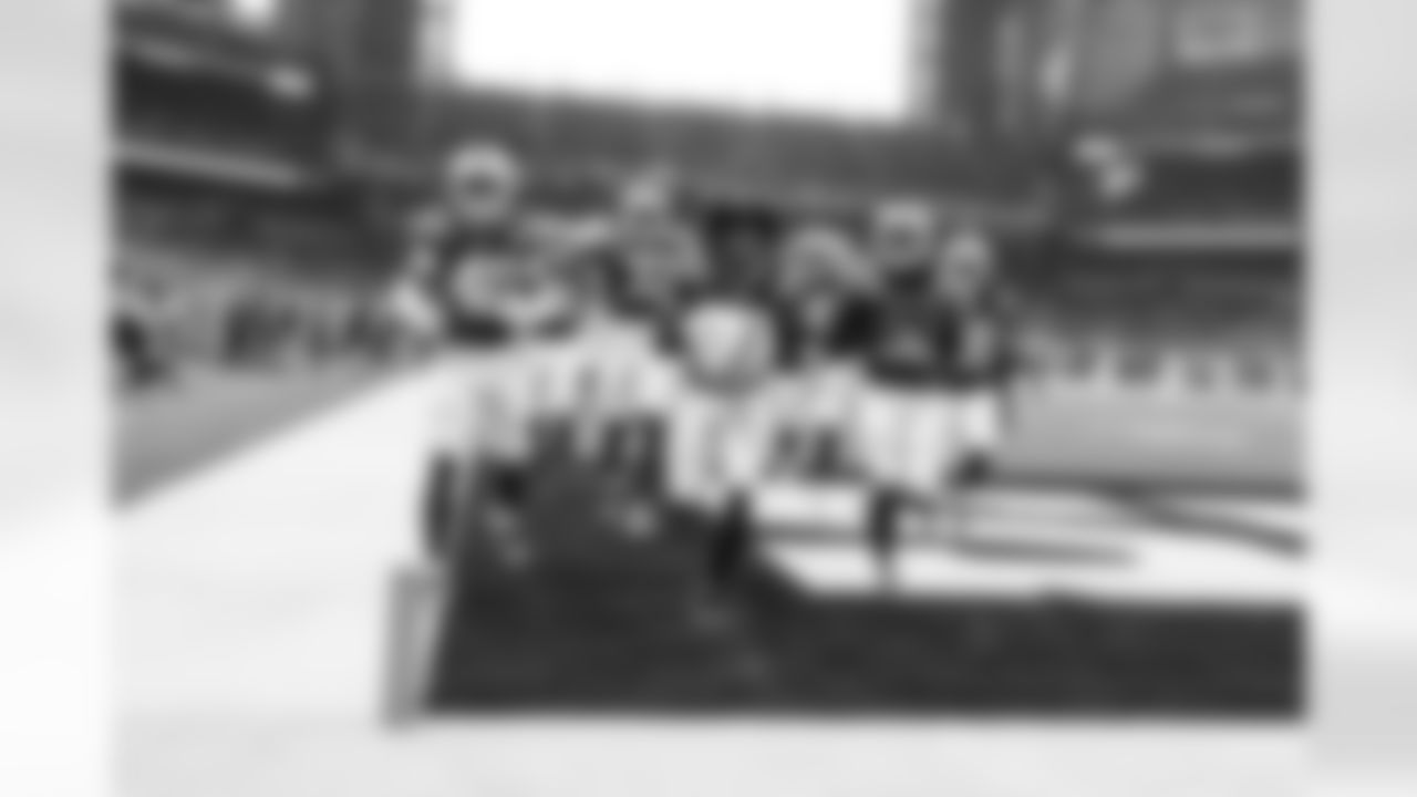 CB Jaylon Jones #40, CB Ameer Speed #37, CB Kenny Moore II #23, LB Cameron McGrone #59, CB Chris Lammons #35, LB Grant Stuard #41 and S Julian Blackmon #32
