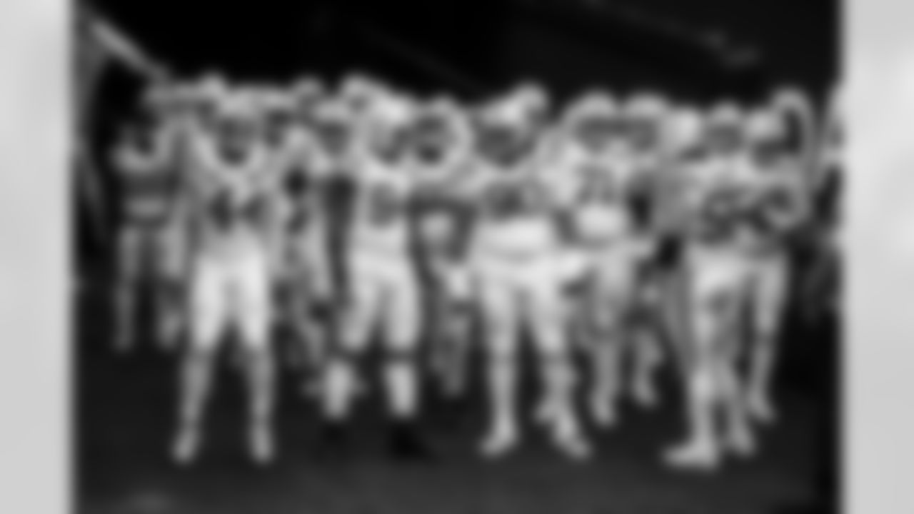 LB Zaire Franklin #44, DE Tyquan Lewis #94, DT Grover Stewart #90, G Matt Goncalves #71 and G Quenton Nelson #56