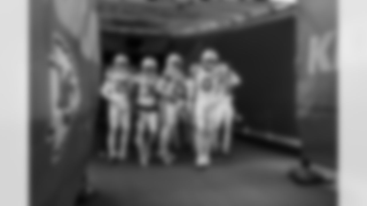 S Rodney Thomas II #25, CB Chris Lammons #38, CB Kenny Moore II #23 and S Camryn Bynum #0