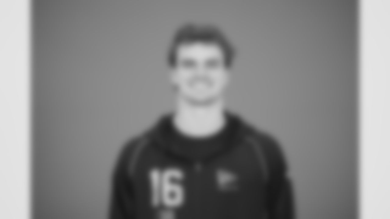 Baylor quarterback Sawyer Robertson (16) poses for a portrait at the NFL football scouting combine in Indianapolis, Wednesday, Feb. 25, 2026 (AJ Mast/AP Content Services for the NFL)