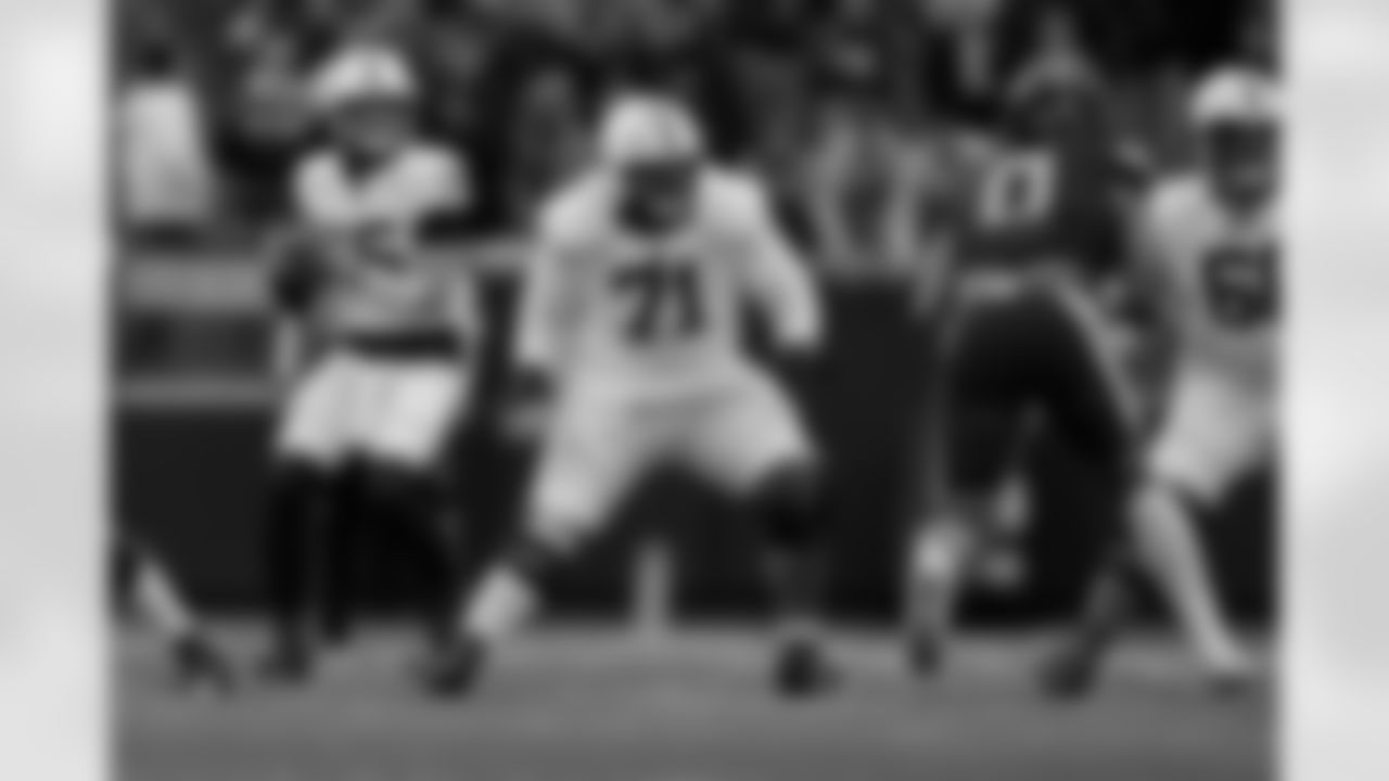 Penn State offensive lineman Olaivavega Ioane (71) in action during the first half of an NCAA college football game against Minnesota, Saturday, Nov. 23, 2024, in Minneapolis. (AP Photo/Abbie Parr)