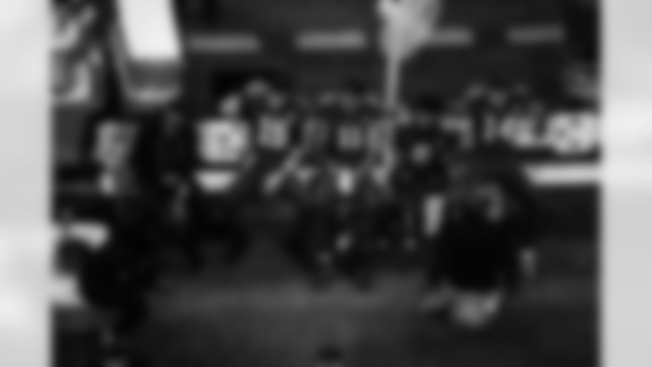 QB Riley Leonard #15, WR Michael Pittman Jr. #11, WR D.J. Montgomery #2 and WR Alec Pierce #14