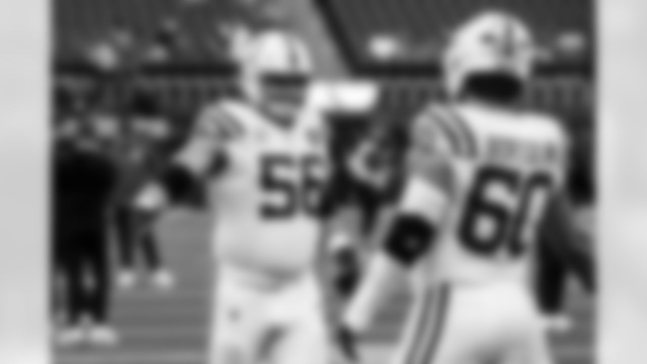 G Quenton Nelson #56 and OL Tanor Bortolini #60