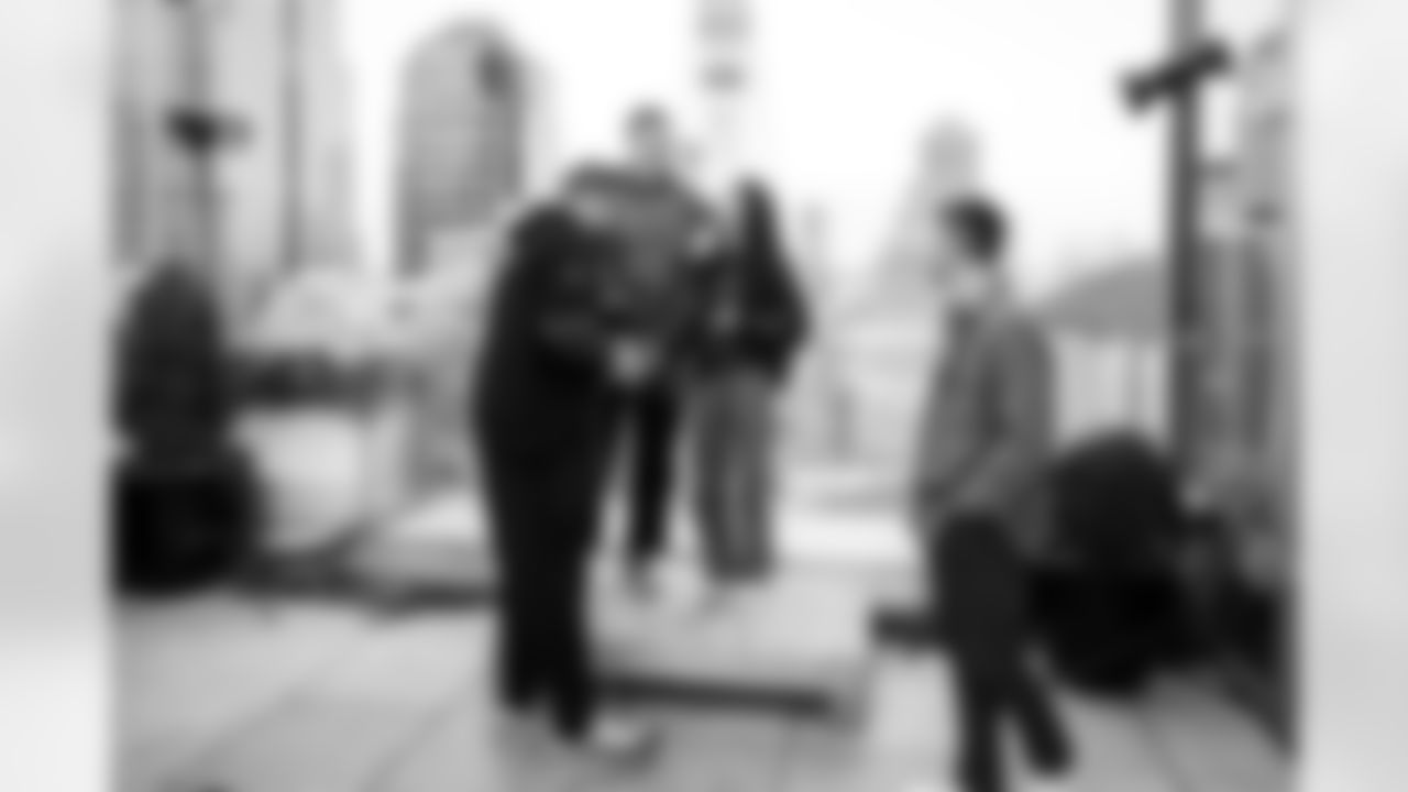 Matt Bowen - Creative Director of Photographic Services, TE Will Mallory #86 and Grant Wayner - Senior Graphic Designer