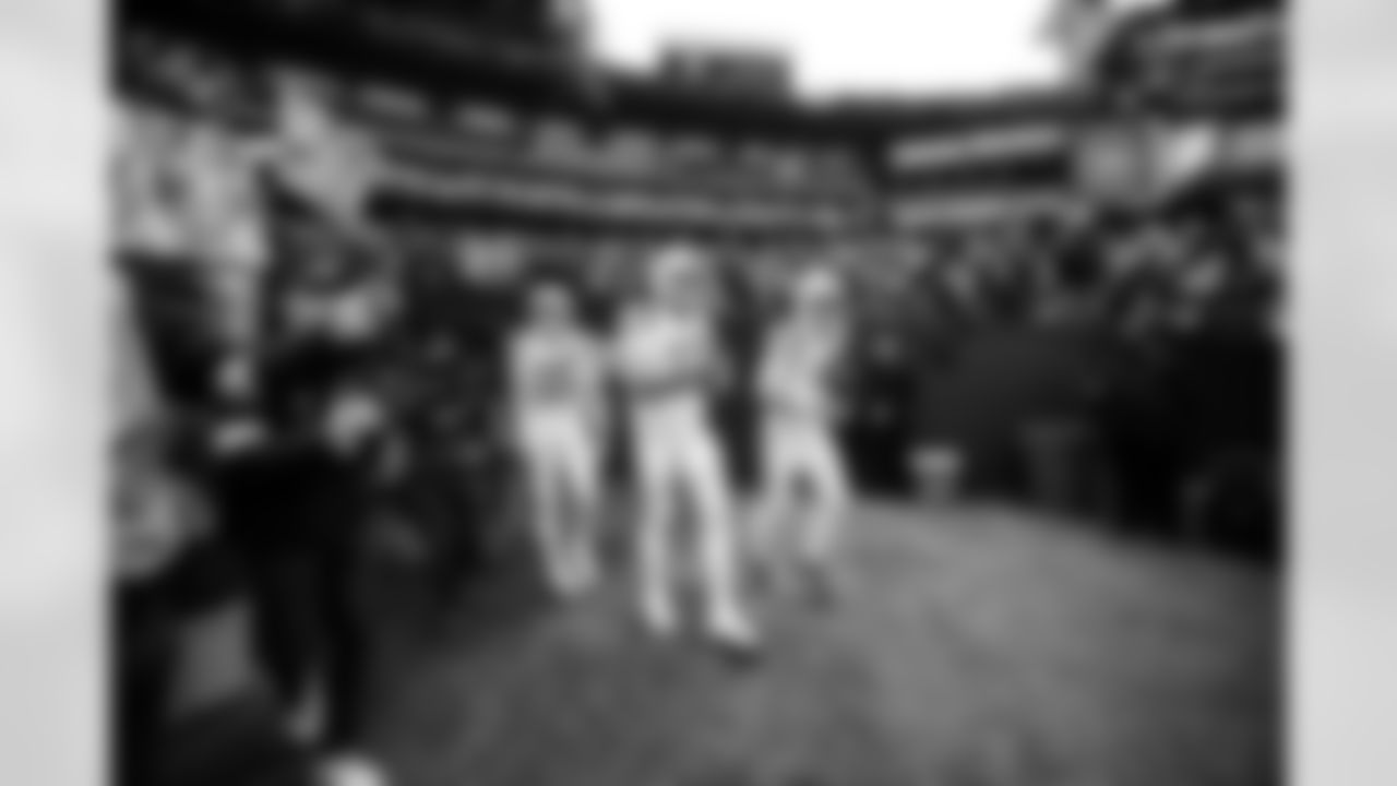 QB Riley Leonard #15, QB Philip Rivers #17 and QB Brett Rypien #4